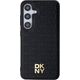 DKNY DKNY DKHMS24MPSHRPSK S24+ S926 czarny/black hardcase Leather Pattern Metal Logo MagSafe