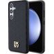 DKNY DKNY DKHMS24MPSHRPSK S24+ S926 czarny/black hardcase Leather Pattern Metal Logo MagSafe