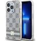 DKNY DKNY DKHMP14LHCPTSE iPhone 14 Pro 6.1" beżowy/beige hardcase IML Checkered Mono Pattern & Printed Stripes MagSafe