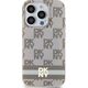 DKNY DKNY DKHMP14LHCPTSE iPhone 14 Pro 6.1" beżowy/beige hardcase IML Checkered Mono Pattern & Printed Stripes MagSafe