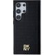 DKNY DKNY DKHMS24LPSHRPSK S24 Ultra S928 czarny/black hardcase Leather Pattern Metal Logo MagSafe