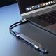 Dudao Dudao HUB 4in1 USB-C/4x USB-A(3 x USB 2.0/USB 3.0) 6,3cm czarny (A16T)