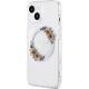 Guess Oryginalne Etui GUESS Hardcase GUHMP15SHFWFCT do iPhone 15 (Kompatybilny z Magsafe / Flowers Wreath / transparent)