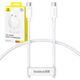Kabel USB Baseus USB-C - USB-C 1.8 m Biały (BSU4921)