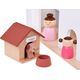 Jokomisiada Drewniany domek dla lalek Loft z lalkami (ZA5073)