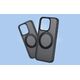 Baseus Etui Baseus SkyRing Magnetic ze stojakiem dla iP 15 Pro + szkło hartowane i zestaw czyszczący (czarny)