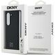 DKNY DKNY DKHMZFD6PSMCSLK Z Fold6 F956 czarny/black Magsafe Plain Leather Metal Stack Logo