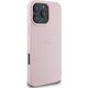 Guess Guess GUHMP15XPGHSMMP iPhone 15 Pro Max 6.7" różowy/pink MagSafe PU Grained Gold Ring