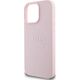 Guess Guess GUHMP15XPGHSMMP iPhone 15 Pro Max 6.7" różowy/pink MagSafe PU Grained Gold Ring