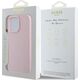 Guess Guess GUHMP15XPGHSMMP iPhone 15 Pro Max 6.7" różowy/pink MagSafe PU Grained Gold Ring
