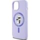 Karl Lagerfeld Karl Lagerfeld KLHMP15SSCMKCRHU iPhone 15 6.1" fioletowy/purple hardcase Silicone KC Heads Ring MagSafe