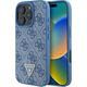 Guess Guess GUHCP16XP4TDPB iPhone 16 Pro Max 6.9" niebieski/blue hardcase Leather 4G Triangle Strass MagSafe