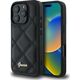 Guess Guess GUHCP16XPSQSQSK iPhone 16 Pro Max 6.9" czarny/black hardcase Quilted Metal Logo
