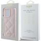 Guess Guess GUHCP16XPSQSQSP iPhone 16 Pro Max 6.9" różowy/pink hardcase Quilted Metal Logo