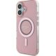 Guess Guess GUHMP16SPFTDTEP iPhone 16 6.1" różowy/pink hardcase IML Rhinestones MagSafe
