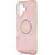 Guess Guess GUHMP16SPFTDTEP iPhone 16 6.1" różowy/pink hardcase IML Rhinestones MagSafe
