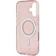 Guess Guess GUHMP16SPFTDTEP iPhone 16 6.1" różowy/pink hardcase IML Rhinestones MagSafe
