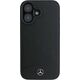 Mercedes Mercedes MEHMP16S23RBARK iPhone 16 6.1" czarny/black hardcase Textured And Plain Leather MagSafe