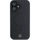 Mercedes Mercedes MEHMP16S23RCMK iPhone 16 6.1" czarny/black hardcase Plain Smooth Leather MagSafe