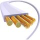 Kabel USB Baseus Kabel USB Baseus Free2Pull USB-C do iP 20W 1m (fioletowy)