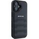 Mercedes AMG AMHCP16SGSEBK iPhone 16  6.1" czarny/black hardcase Leather Debossed Lines Black Logo