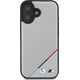 BMW BMW BMHMP16S23PUPDG iPhone 16 6.1" szary/grey hardcase M Perforated Tricolor Line MagSafe