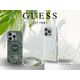 Guess Guess GUHMP16MHCPOFPA iPhone 16 Plus 6.7" zielony/green hardcase IML Flowers Allover Electro With Pearl Strap MagSafe