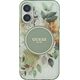 Guess Guess GUHMP16SHFWBDCEN iPhone 16 6.1" zielony/green hardcase IML Flower & Tonal Circle MagSafe