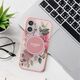 Guess Guess GUHMP16XHFWBDCEP iPhone 16 Pro Max 6.9" różowy/pink hardcase IML Flower & Tonal Circle MagSafe