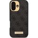 Guess Guess GUHMP16SU4GPRK iPhone 16 6.1" czarny/black hardcase 4G Logo Plate MagSafe