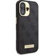 Guess Guess GUHMP16SU4GPRK iPhone 16 6.1" czarny/black hardcase 4G Logo Plate MagSafe