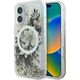 Guess Guess GUHMP16SLFMWTE iPhone 16 6.1" beżowy/beige hardcase Liquid Glitter Flower MagSafe