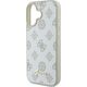 Guess Guess GUHMP16SPGPYSH iPhone 16 6.1" biały/white hardcase Peony Script Logo MagSafe