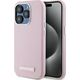 Karl Lagerfeld Karl Lagerfeld KLHMP15LPGMSRPP iPhone 15  Pro 6.1" różowy/pink hardcase FW Metal Plate MagSafe