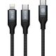 Nillkin Kabel Nillkin Data Cable DualPower 2w1 USB-C PD 3.0 100W, Lightning PD 27W black