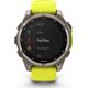 Έξυπνο ρολόι Garmin Fenix 8 47mm, Solar, Sapphire, Τιτάνιο με έντονο κίτρινο / γραφίτη χρώματος σιλικόνης λουράκι