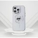 Karl Lagerfeld Karl Lagerfeld KLHMP14LHLSCHH iPhone 14   Pro 6.1" biały/white hardcase IML Metal Choupette Head MagSafe
