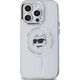 Karl Lagerfeld Karl Lagerfeld KLHMP14LHLSCHH iPhone 14   Pro 6.1" biały/white hardcase IML Metal Choupette Head MagSafe