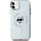 Karl Lagerfeld Karl Lagerfeld KLHMN61HLSCHH iPhone 11    / Xr 6.1" biały/white hardcase IML Metal Choupette Head MagSafe
