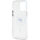 Karl Lagerfeld Karl Lagerfeld KLHMP14XHLSCHH iPhone 14   Pro Max 6.7" biały/white hardcase IML Metal Choupette Head MagSafe