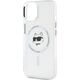 Karl Lagerfeld Karl Lagerfeld KLHMP15SHLSCHH iPhone 15   6.1" biały/white hardcase IML Metal Choupette Head MagSafe