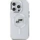 Karl Lagerfeld Karl Lagerfeld KLHMP15LHLSKCH iPhone 15   Pro 6.1" biały/white hardcase IML Metal Karl&Choupette Head MagSafe