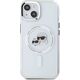 Karl Lagerfeld Karl Lagerfeld KLHMP15SHLSKCH iPhone 15   6.1" biały/white hardcase IML Metal Karl&Choupette Head MagSafe