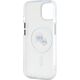 Karl Lagerfeld Karl Lagerfeld KLHMP15SHLSKCH iPhone 15   6.1" biały/white hardcase IML Metal Karl&Choupette Head MagSafe