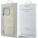 Guess GUHMP16LPSAPSMED iPhone 16 Pro 6.3" gold/gold hardcase Saffiano Peony Classic Logo MagSafe
