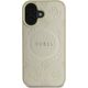 Guess GUHMP16SPSAPSMED iPhone 16 6.1" gold/gold hardcase Saffiano Peony Classic Logo MagSafe