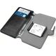 Puro PURO Universal Wallet - Uniwersalne etui obrotowe 360 z kieszeniami na karty, rozmiar XL (czarny)