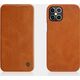Nillkin Nillkin Qin skórzana kabura etui iPhone 12 Pro Max brązowy uniwersalny