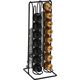 Excellent Houseware Stojak na 32 kapsułki, metalowy, czarny, stojący organizer 30 cm