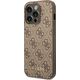 Guess Etui Guess GUHCP14LG4GFBR Apple iPhone 14 Pro brązowy/brown hard case 4G Metal Gold Logo